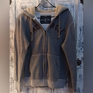 American Eagle Mens Full Zip Hooded Jacket - Small
